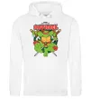 Чоловіча толстовка (худі) Рафаель Черепашки ніндзя Білий фото