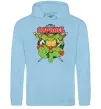 Мужская толстовка (худи) Рафаель Черепашки ніндзя Голубой фото