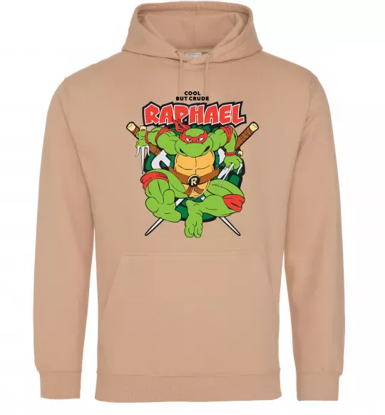 Жіноча толстовка (худі) Рафаель Черепашки ніндзя Пісочний фото