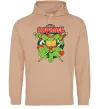 Жіноча толстовка (худі) Рафаель Черепашки ніндзя Пісочний фото