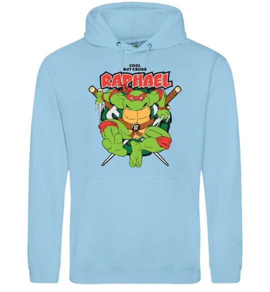 Женская толстовка (худи) Рафаель Черепашки ніндзя Голубой фото