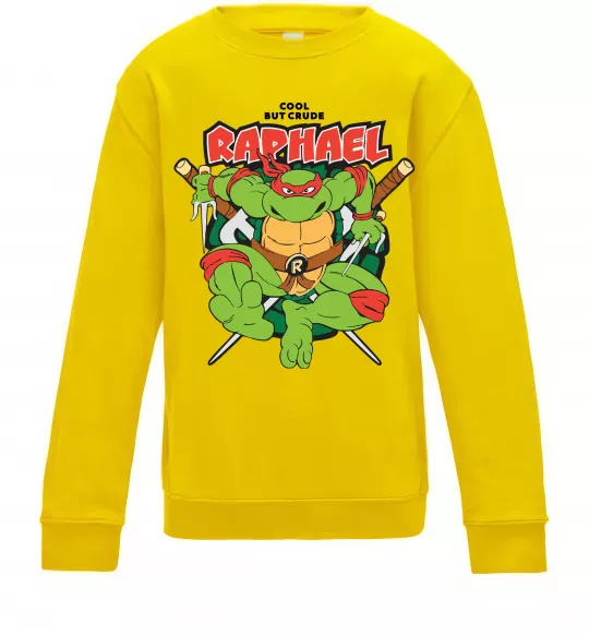 Дитячий світшот Рафаель Черепашки ніндзя Сонячно жовтий фото