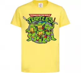 Дитяча футболка Teenage mutant ninja turtles Лимонний фото