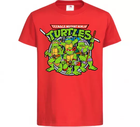 Дитяча футболка Teenage mutant ninja turtles Червоний фото