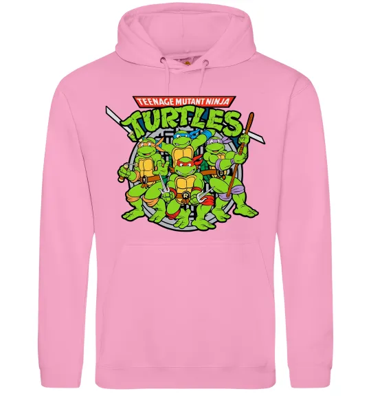 Женская толстовка (худи) Teenage mutant ninja turtles Розовый фото