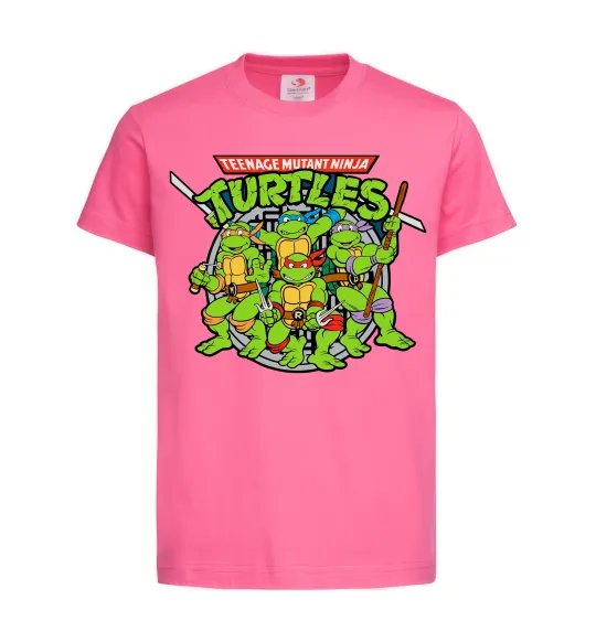 Детская футболка Teenage mutant ninja turtles Ярко-розовый фото