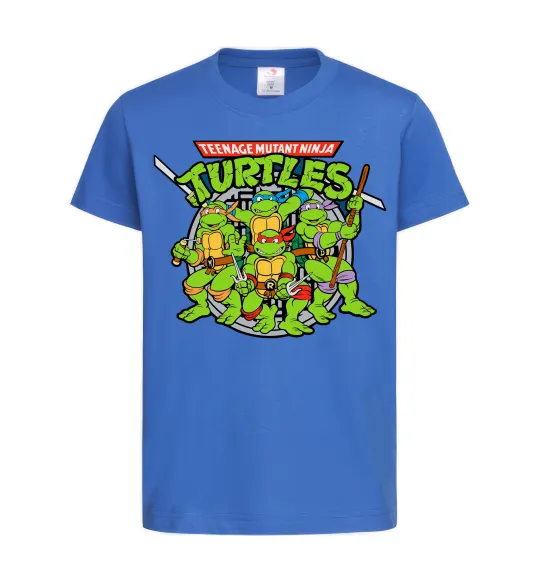 Детская футболка Teenage mutant ninja turtles Ярко-синий фото