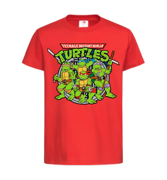 Детская футболка Teenage mutant ninja turtles Красный фото