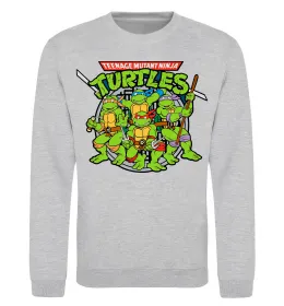 Світшот Teenage mutant ninja turtles Сірий меланж фото