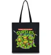 Еко-сумка Teenage mutant ninja turtles Чорний фото