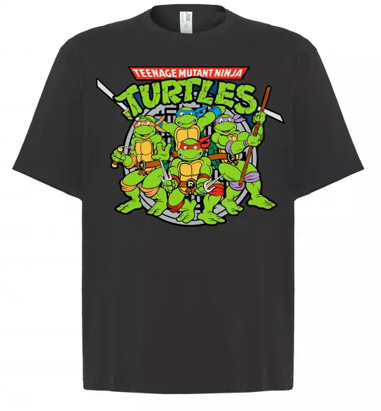 Футболка Оверсайз Teenage mutant ninja turtles Чорний фото