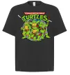 Футболка Оверсайз Teenage mutant ninja turtles Чорний фото