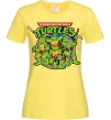 Жіноча футболка Teenage mutant ninja turtles Лимонний фото