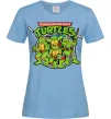 Жіноча футболка Teenage mutant ninja turtles Блакитний фото