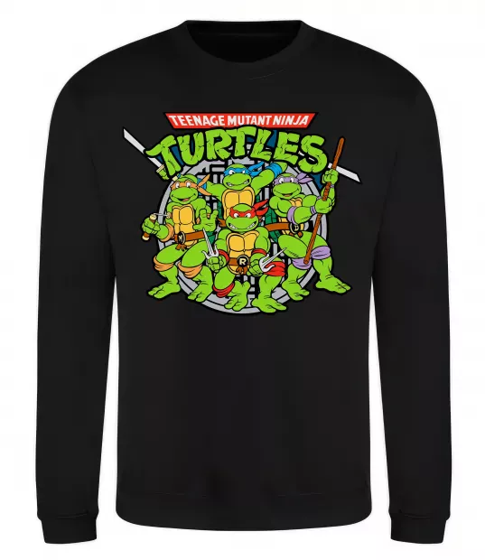 Світшот Teenage mutant ninja turtles Чорний фото