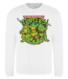 Світшот Teenage mutant ninja turtles Білий фото