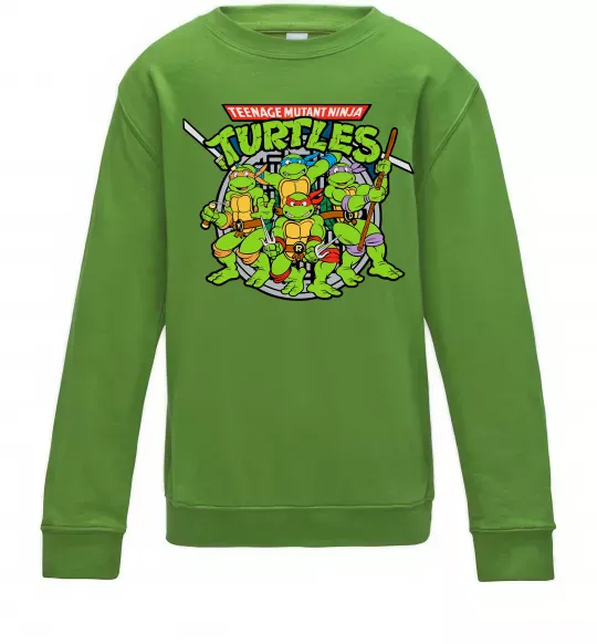 Дитячий світшот Teenage mutant ninja turtles Лаймовий фото
