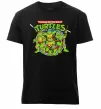 Мужская премиум футболка Teenage mutant ninja turtles Черный фото