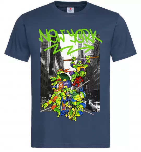 Чоловіча футболка New York TMNT Темно-синій фото