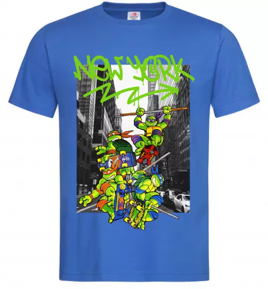 Чоловіча футболка New York TMNT Яскраво-синій фото