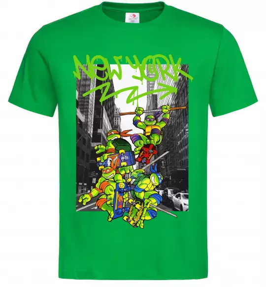 Чоловіча футболка New York TMNT Зелений фото
