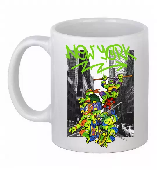 Чашка керамічна New York TMNT Білий фото
