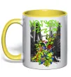 Чашка с цветной ручкой New York TMNT Лимонный фото