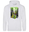 Чоловіча толстовка (худі) New York TMNT Сірий меланж фото