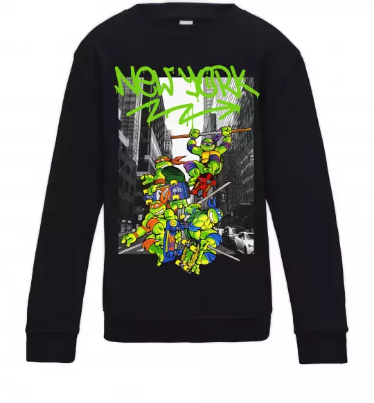 Дитячий світшот New York TMNT Чорний фото
