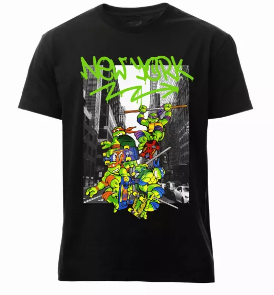 Чоловіча преміум футболка New York TMNT Чорний фото