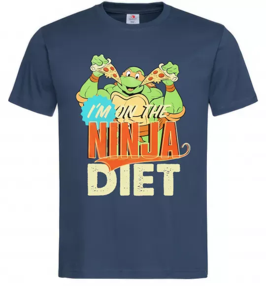 Чоловіча футболка I`m on the ninja diet Темно-синій фото