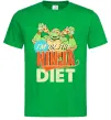 Чоловіча футболка I`m on the ninja diet Зелений Чоловіча футболка I`m on the ninja diet Зелений фото