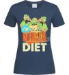 Жіноча футболка I`m on the ninja diet Темно-синій фото