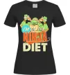 Жіноча футболка I`m on the ninja diet Чорний фото