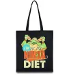 Еко-сумка I`m on the ninja diet Чорний фото