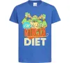 Дитяча футболка I`m on the ninja diet Яскраво-синій фото