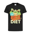 Дитяча футболка I`m on the ninja diet Чорний фото