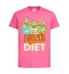 Дитяча футболка I`m on the ninja diet Яскраво-рожевий фото