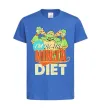 Дитяча футболка I`m on the ninja diet Яскраво-синій фото