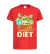 Дитяча футболка I`m on the ninja diet Червоний фото