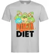 Чоловіча футболка I`m on the ninja diet Сірий Чоловіча футболка I`m on the ninja diet Сірий фото