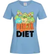 Жіноча футболка I`m on the ninja diet Блакитний фото