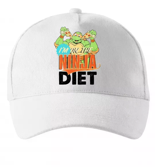 Кепка I`m on the ninja diet Белый фото