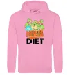 Чоловіча толстовка (худі) I`m on the ninja diet Рожевий фото