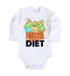 Детский боди I`m on the ninja diet Белый фото