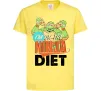 Дитяча футболка I`m on the ninja diet Лимонний фото
