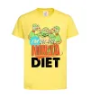 Дитяча футболка I`m on the ninja diet Лимонний фото