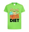 Дитяча футболка I`m on the ninja diet Лаймовий фото