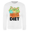 Світшот I`m on the ninja diet Білий фото