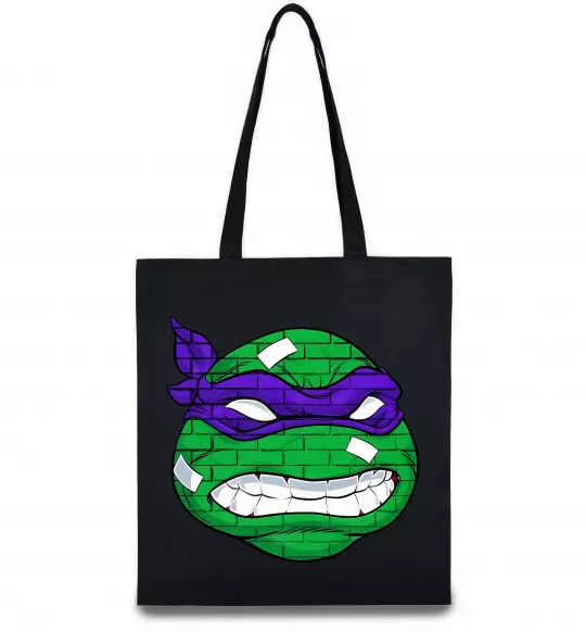 Эко-сумка TMNT face Черный фото